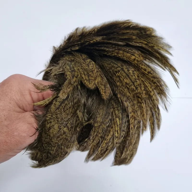 Whiting Coq de Leon Hen Cape in Speckled Olive-6